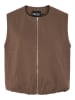 Pieces Gilet "Faleah" bruin