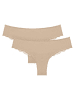 Triumph Stringi (2 pary) "Lovely Micro" w kolorze beżowym