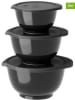 Rosti 6tlg. Set: Mini-Rührschüsseln "Margrethe" in Schwarz