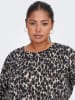 ONLY Carmakoma Bluse in Schwarz/ Braun