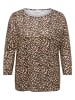 ONLY Carmakoma Bluse in Hellbraun