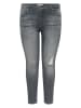 ONLY Carmakoma Dżinsy - Skinny fit - w kolorze szarym
