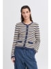 b.young Cardigan in Beige/ Dunkelblau