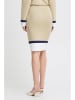 b.young Gebreide rok beige