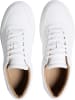 Calvin Klein Leder-Sneakers in Weiß