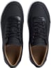 Calvin Klein Leder-Sneakers in Schwarz