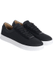 Calvin Klein Leder-Sneakers in Schwarz