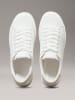 Calvin Klein Leder-Sneakers in Weiß
