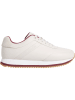 Calvin Klein Leder-Sneakers in Creme/ Rot