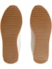 Calvin Klein Leder-Sneakers in Creme/ Rot