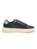 Calvin Klein Leder-Sneakers  in Schwarz