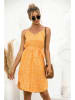 Ariel Tesoro Kleid in Orange/ Weiß
