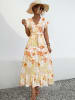 Ariel Tesoro Jurk geel/wit