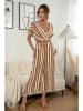 Ariel Tesoro Jumpsuit bruin/wit