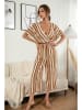 Ariel Tesoro Jumpsuit in Braun/ Weiß