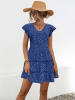 Ariel Tesoro Kleid in Blau/ Weiß