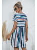 Ariel Tesoro Jurk donkerblauw/wit