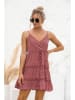 Ariel Tesoro Jurk bordeaux/wit