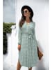 Ariel Tesoro Kleid in Mint/ Weiß