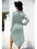 Ariel Tesoro Kleid in Mint/ Weiß