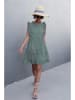 Ariel Tesoro Jurk groen/wit