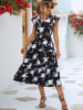 Ariel Tesoro Kleid in Schwarz/ Weiß