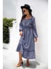 Ariel Tesoro Kleid in Dunkelblau/ Weiß