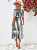 Ariel Tesoro Jurk zwart/wit