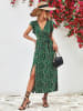 Ariel Tesoro Kleid in Grün/ Schwarz