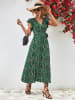 Ariel Tesoro Kleid in Grün/ Schwarz