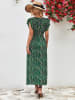 Ariel Tesoro Kleid in Grün/ Schwarz