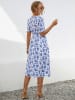 Ariel Tesoro Jurk wit/blauw