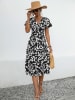 Ariel Tesoro Jurk zwart/wit