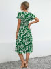 Ariel Tesoro Jurk groen/wit