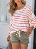 LA Angels Pullover in Creme/ Pink