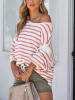 LA Angels Pullover in Creme/ Pink