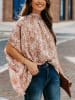 LA Angels Bluse in Braun/ Creme