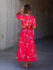 LA Angels Kleid in Rot
