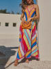 LA Angels Kleid in Rot/ Blau
