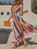 LA Angels Kleid in Rot/ Blau