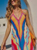 LA Angels Kleid in Rot/ Blau
