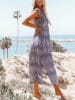 LA Angels Kleid in Blau/ Creme