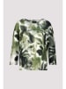 monari Longsleeve in Grün/ Weiß