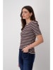 monari Shirt in Pflaume/ Schwarz/ Weiß