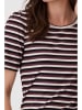 monari Shirt in Pflaume/ Schwarz/ Weiß