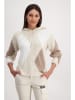 monari Pullover in Beige/ Weiß