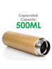 DAM Isoleerfles goudkleurig - 500 ml