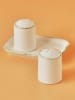 BELLA MAISON 3-delige set: zout- en peperstrooier "Julia" wit/beige
