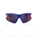 adidas Unisex-Sonnenbrille in Rot/ Dunkelblau