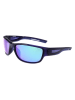 Polaroid Okulary przeciwsłoneczne unisex w kolorze granatowo-błękitnym